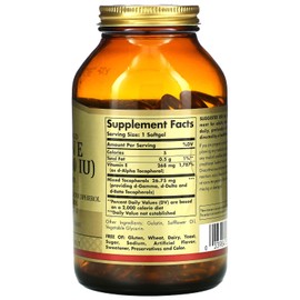 Solgar Naturally Sourced Vitamin E, 268 mg (400 IU), 250 Softgels