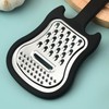 TRADERPLUS Guitar-Shaped Grater, Black and Silver