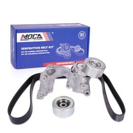 MOCA Serpentine Belt Component Kit Fit for 13-18 for Lexus ES350 & 10-15 for RX350 & 12-17 for Toyota Camry & 08-16 for Highlander & 06-12 for Toyota RAV4 & 11-17 for Toyota Sienna