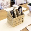 Ikee Design Wooden Silverware Holder Flatware Utensil Caddy with Handles