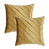 GIGIZAZA Velvet Gold Cushion Covers 45x45, Cozy Soft Square Cushion