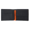 BRUNO BANANI Men's Wallet Purse Wallet W320.1966 Black/Orange