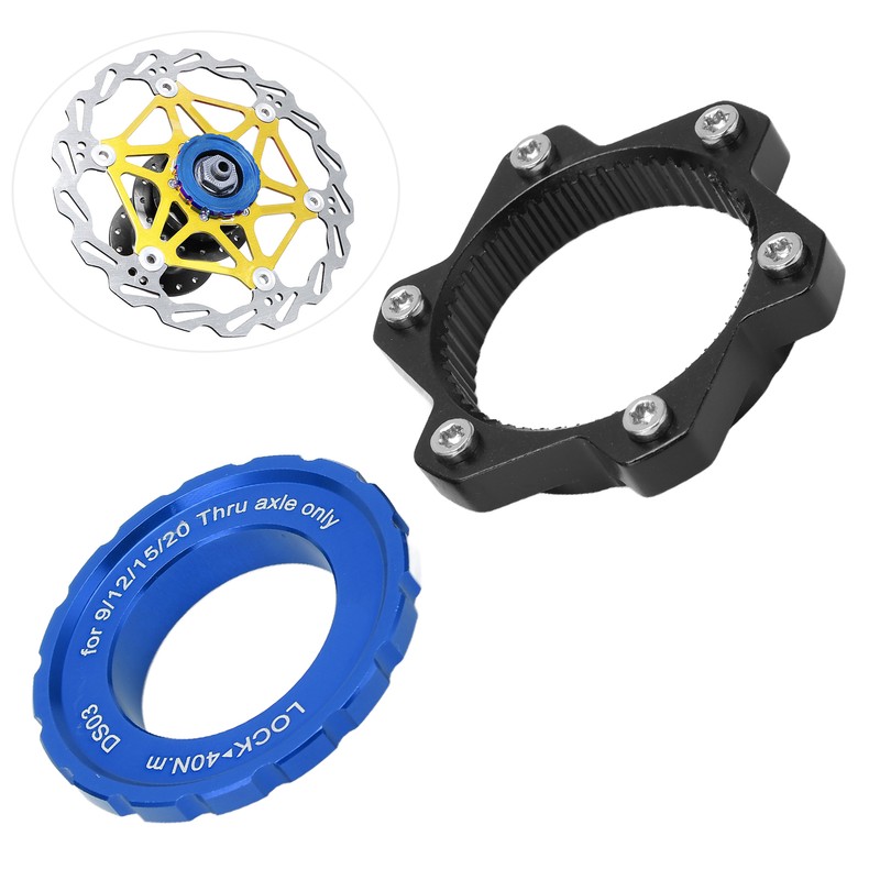 MEIJUN Centerlock to 6 Bolt Fitting Adapter Lockring Aluminium Alloy