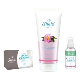 Rutina Facial Antiedad Jabón Burra+rosa Mosqueta+serum Noche