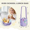 Kids Lunch Box Insulated Reusable Lunch Bag, Purple - Yummy