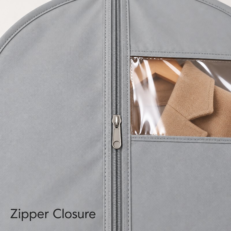 Garment Bags for Hanging Clothes – Zippered Dust Covers for