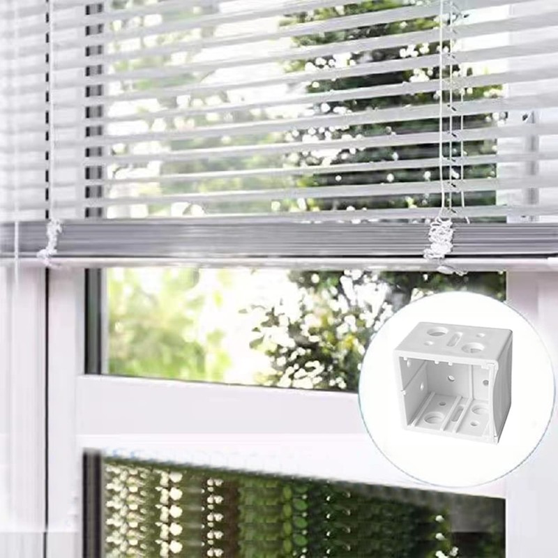 WYNOTT 6 Pcs 1 Inch Blind Brackets, Mounting Bracket for