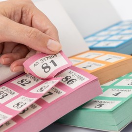 MELICAN Raffle Tickets 1-1000, Assorted Color Ticket Books for Fundraisers, Events, Prizes and Lucky Draws (Yellow)