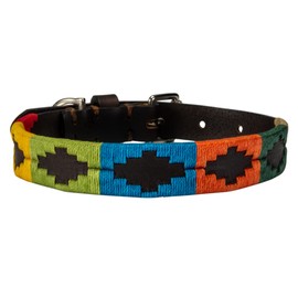 SideWinder Genuine Leather Polo Dog Collar Handcrafted Lead Small & Large Dogs