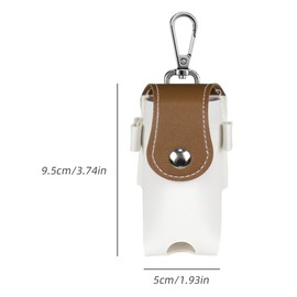 Scott Edward Golf Ball Waist Bag, Portable Leather Golf Ball Storage Bag Holder, Golfer Mini Waist Pouch, Golf Ball Carry Pouch with Tee Holder, Buckle, Clip for Women Men Belt Golf, Golf Gift