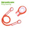 60/120/150cm Outdoor Survival Climbing Safety Rope with Ring Bearing(Orange 150cm)