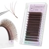 ANNAFRIS Eyelash Extension, 4D W Brown, 0.07 L, 9-13 mm,