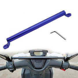 EOHMAK Motorcycle Balance Bar Motorcycle Handlebars Aluminum Alloy Motorcycle Cross Bar with Handlebar 22mm in Diameter Adjustable Strength Levers Balance Handlebar Crossbar (Blue)