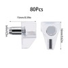 80Pcs Shelf Support 5mm Stud Pegs Plugs Metal Kitchen Shelf