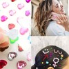 1398 PCS Heart Rhinestones Face Self-Adhesive Acrylic Heart Gems Stickers