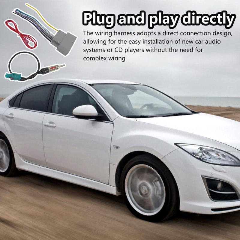 MIFADLE Car Stereo Wiring Harness Fit for Jeep/Chrysler,for 2009-2015 Dodge