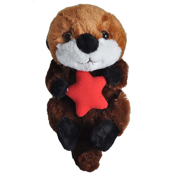 Wild Republic Sea Otter Plush, Stuffed Animal, Plush Toy, Gifts for Kids, Hug’Ems 7"