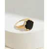 YoTreasure Black Onyx Ring Solid 14k Gold Plated Over 925