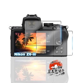 For Nikon Z6III Glass Film, 2 Sheets (Japan AGC Asahi Glass Material), z6iii Tempered Glass Film, Full Protection, For Nikon Z6III Protective Film, Shockproof, 9H Hardness, z6iii LCD Glass Film, High