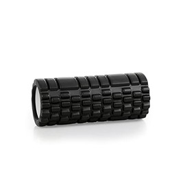Fascia Roller, Massage Roller, Pilates Roller, Fitness Roller, Fascia Foam Roller Deluxe, Length: 33 cm, Diameter: 14 cm (Black) with Bag