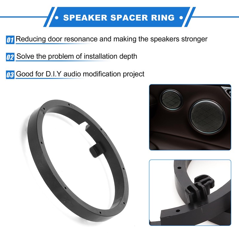 X AUTOHAUX 2 Set Speaker Spacer Ring Tweeter Speaker Spacer