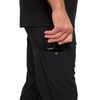 Natural Uniforms Mens Luxe Stretch Jogger Scrub Set (Black, Large)