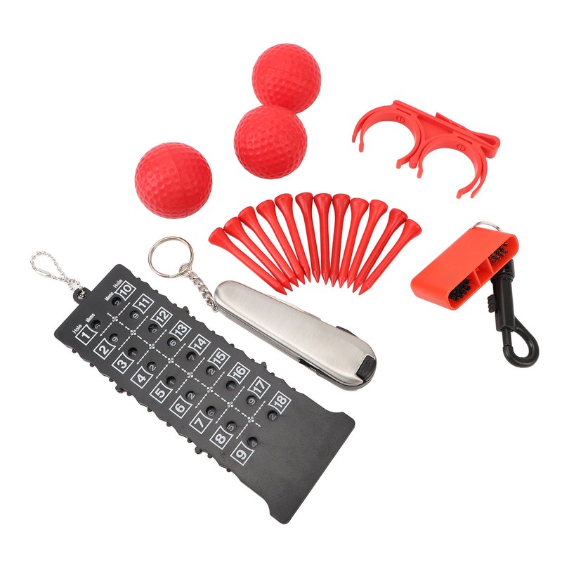 6 in 1 Golf Accessory Bag PU Leather with Tees