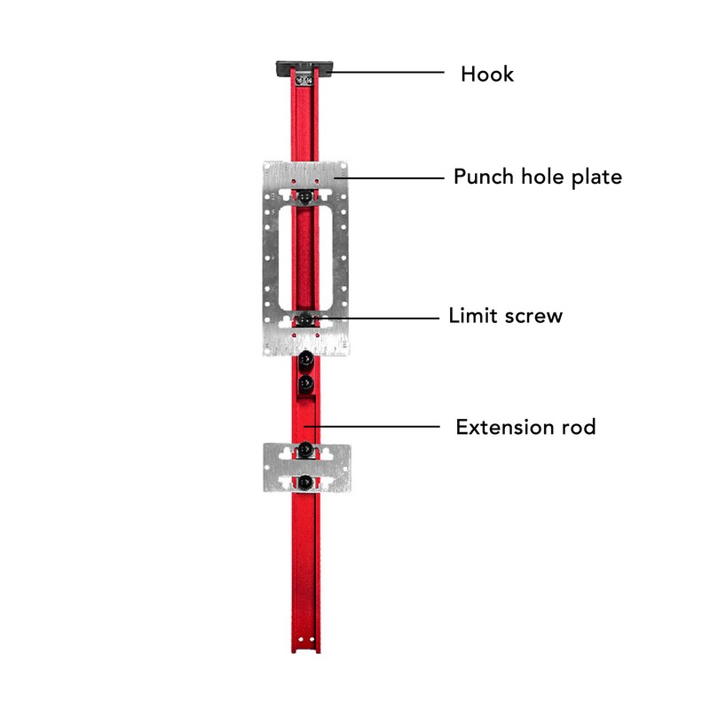 Cabinet Hardware Jig 64mm 96mm 128mm 192mm Laser Engraved Portable