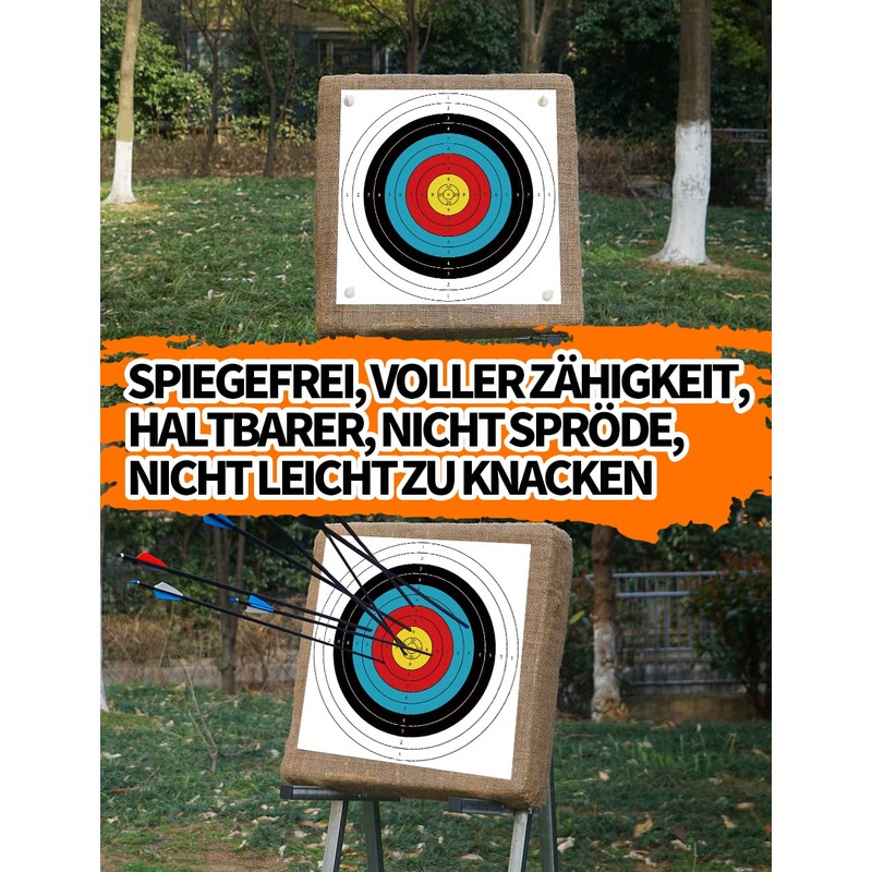 THREE ARCHERS 20 Sheets 60 cm Archery Target Pads 10