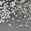 Clear Plastic Earrings for Sports,300 Pairs Clear Earring Studs and