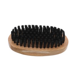 Ipetboom Men Beard Styling Brush Soft Bristle Tool for Grooming Shaping Natural Wooden Handle for Mustache Beard Care Compact Portable Design for Go Grooming