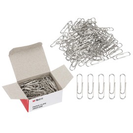 M&G 1000pcs Paper Clip, 28mm Small Paper Clip Medium Metal Clips Rust-Proof Strong Durable Bulk for Paper Office, 6 Pack Carton, Silver Tone