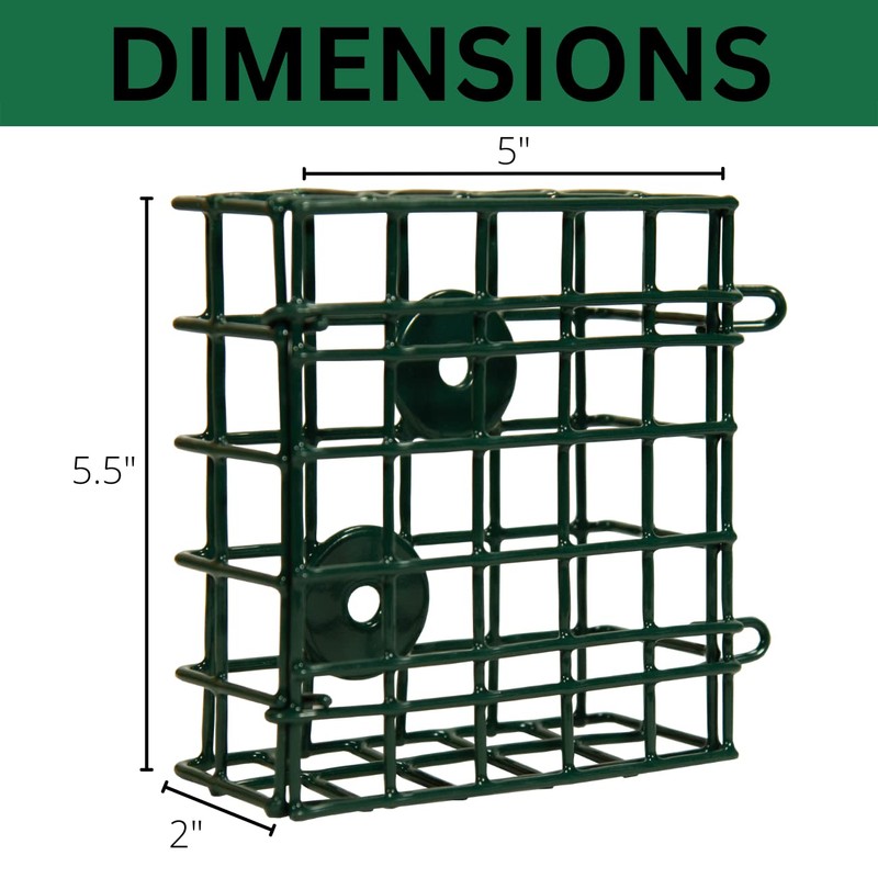JCs Wildlife Single Suet Cage with Washers and Screws