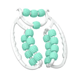 Relax Roller 20 Räder,pilates rolle neck massager Massage Roller Muskel Relaxer Roller, Arm Bein Massage Kreisförmige Beinklemmen für Golfer Ellbogen (grün)