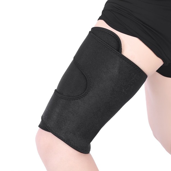 Salmue Thigh bandage, thigh bandage compression, thigh bandage with Velcro closure and non-slip strap for thighs and sciatic nerves, pain relief