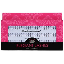 Elegant Lashes Individual Single Short Brown Lashes (Single Pack - 1 Tray)