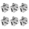 6 Sets Standing Seam Roof Clamps with L-Shaped Brackets and