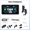 Portable Motorcycle Carplay Screen with Wireless CarPlay Android Car, 6