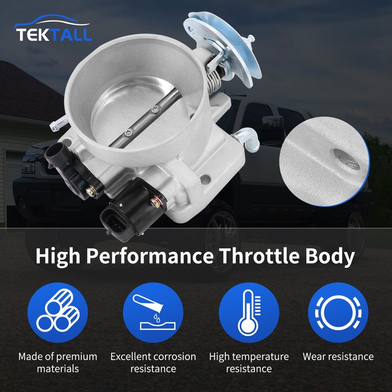Tektall Electronic Throttle Body For Che-vy Tahoe 4.8L 5.3L 2000-2002,