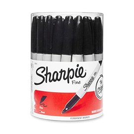 Sharpie 35010 Fine Point Permanent Marker, Black, 36-count
