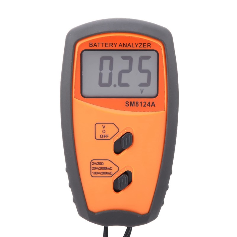 SM8124A Battery Tester LCD Display Voltmeter Digital Battery Voltage Tester