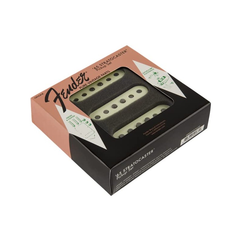 Fender Pure Vintage '65 Stratocaster Pickups Bundle with Instrument Cable