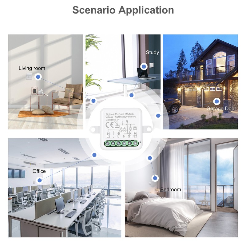 Zigbee 3.0 Mini Smart Relay WiFi Switch 1 Way DIY