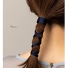 JewelVOX Hair Accessories, Wire Pony Hair Wire, Embossing, Simple, Brown,