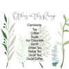 Green Leaves Decaf Tea Storage Canister - Vibrant Foliage Kitchen