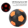 LED Vibrating Glow Soccer Ball Inflatable Rubber Football Luminous Soccer