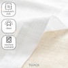 TOPICK White Net Valance Kitchen Curtain 16 Inch Drop Short