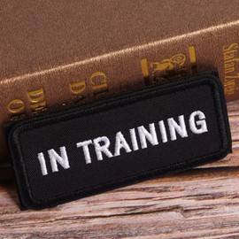 Forestpaw 2 Pack Service Dog Patches for Harness,Embroidered Service Dog Accessories for Dog Collars,Hook and Loop Dog Vest Harness Patches for in Training Dogs Walking Running