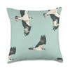 Osprey Minimalist Animal Wildlife Pattern Backpack Throw Pillow