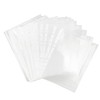 100 x Document Wallets DIN A4 Plastic Cover Transparent Polypropylene